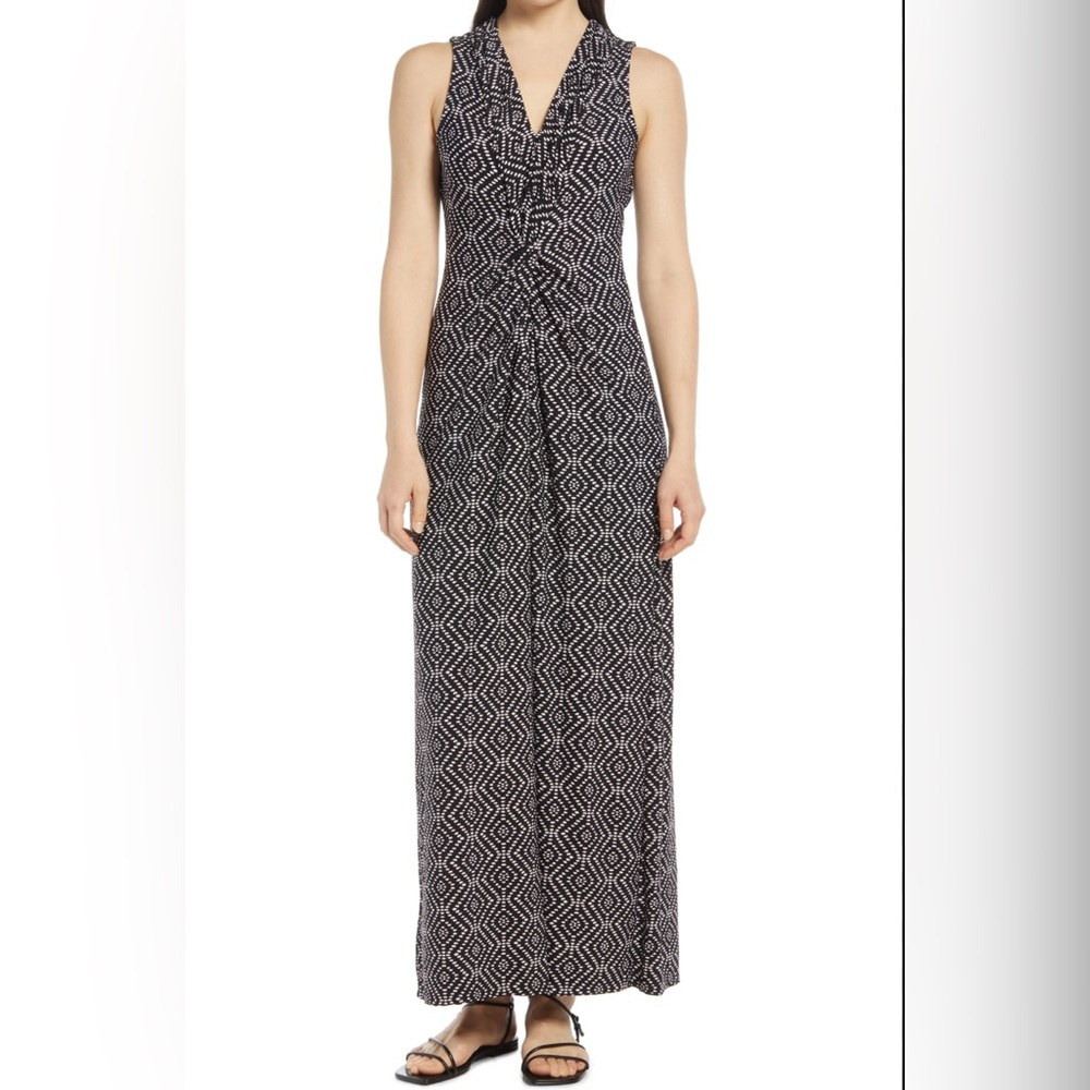 TOMMY BAHAMA CALDERA CANYON MAXI DRESS WOMEN SIZE XXS BLACK SLEEVELESS